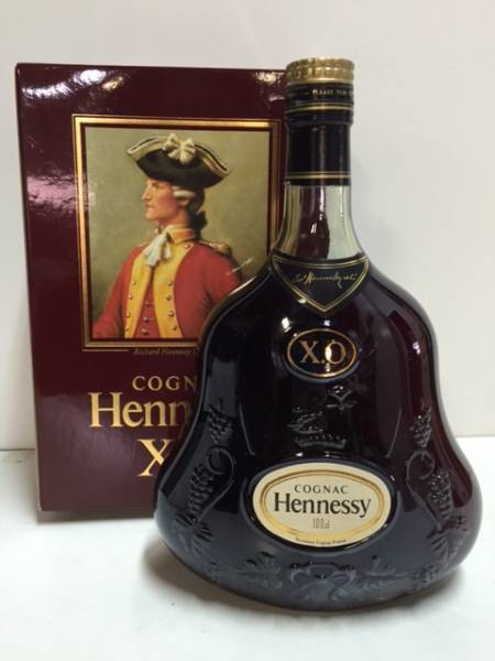 【古酒】1000ml HENNESSY X.O グリーンボトル　未開栓